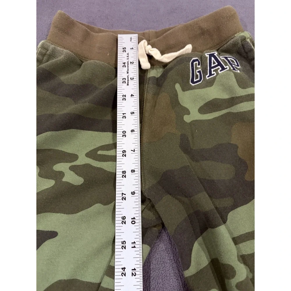 Gap Jogger Pants Kids XL Multicolor Camouflage Fleece Lined Tapered Drawstring
